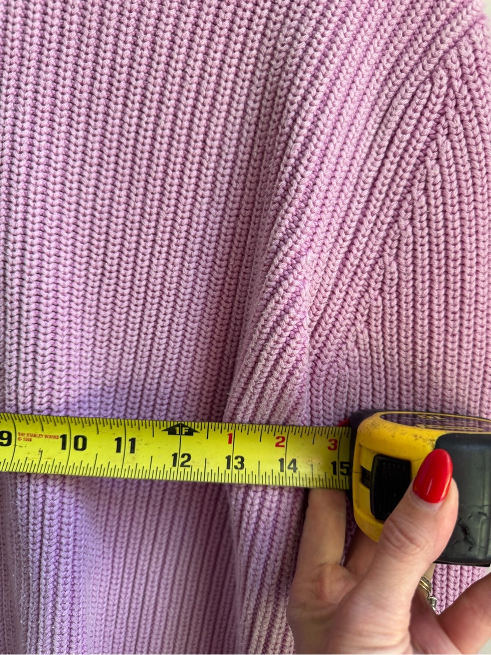 Calvin Klein Light Pink Ribbed Crewneck Sweater - Picture 6 of 6